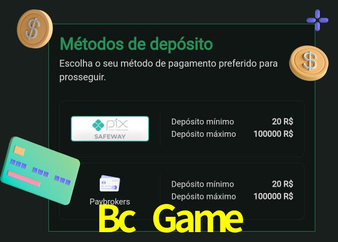 O cassino Bc Game oferece uma grande variedade de métodos de pagamento